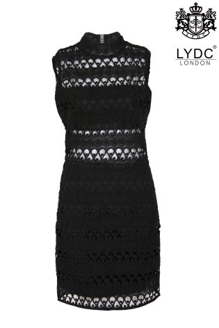 LYDC Lace Overlay Mini Dress